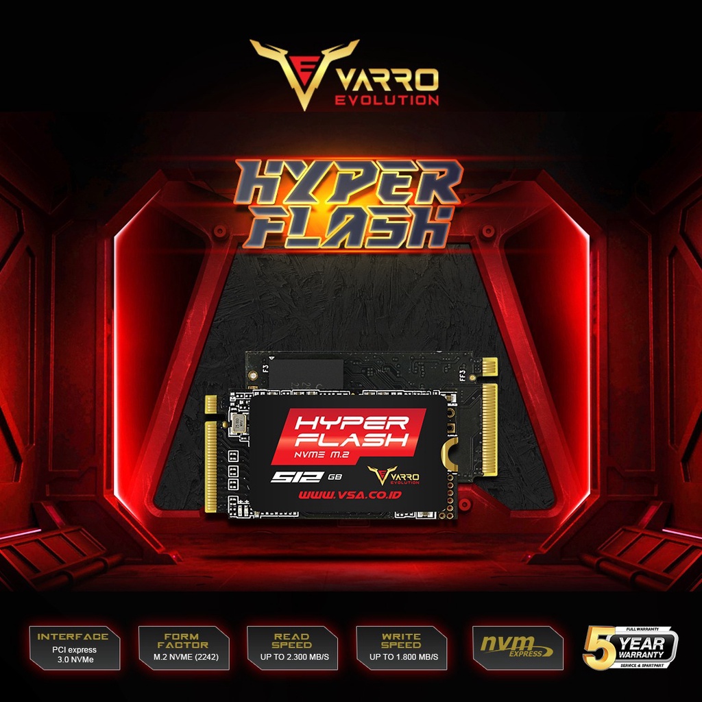 Jual Ssd Varro Nvme Gb Pcie Gen X Garansi Resmi Thn Shopee