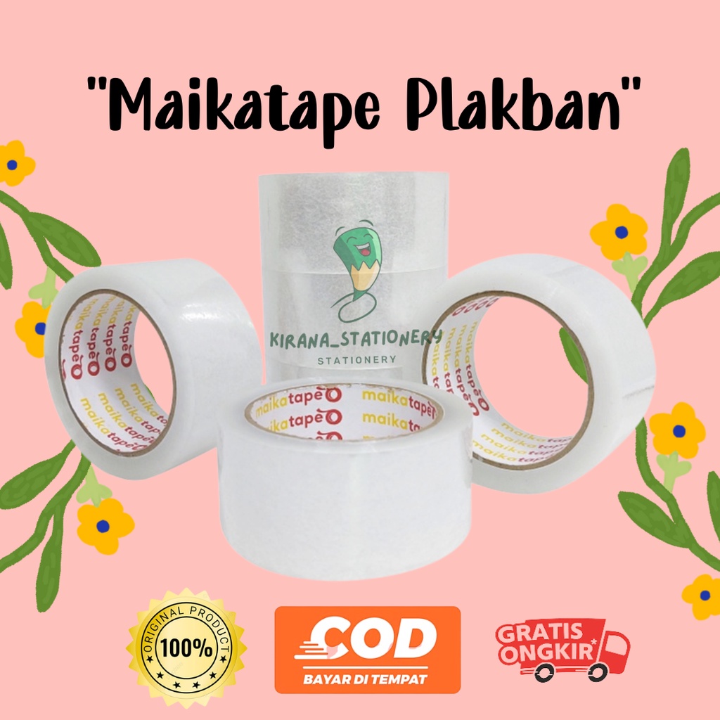 Jual Isolasi Lakban Bening Plakban Opp Tape Bening Maikatape Mm