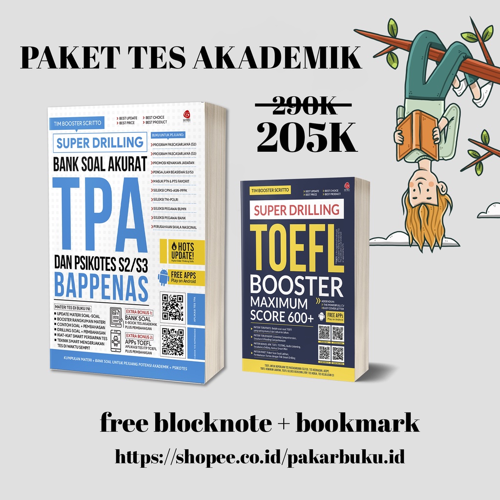 Jual Buku Soal Tes Potensi Akademik Tpa Psikotes Toefl Super Drilling