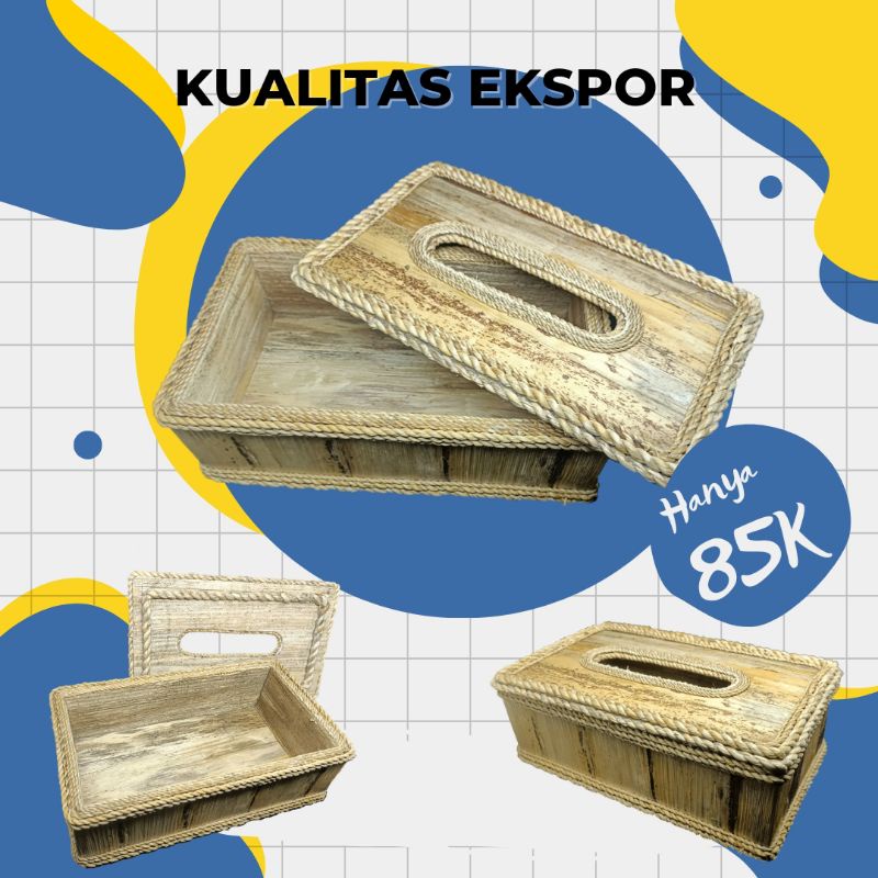 Jual Tempat Tisu Unik Pelepah Pisang Shopee Indonesia