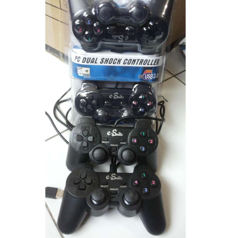 Jual Dijual Murah JC Gamepad Double Getar Hitam Joystick Stik Computer