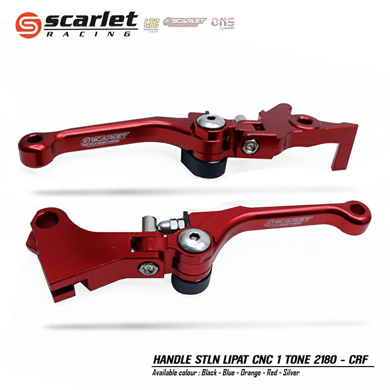 Jual Scarlet Racing Handle Setelan Lipat Brake Lever Tuas Rem CNC CRF