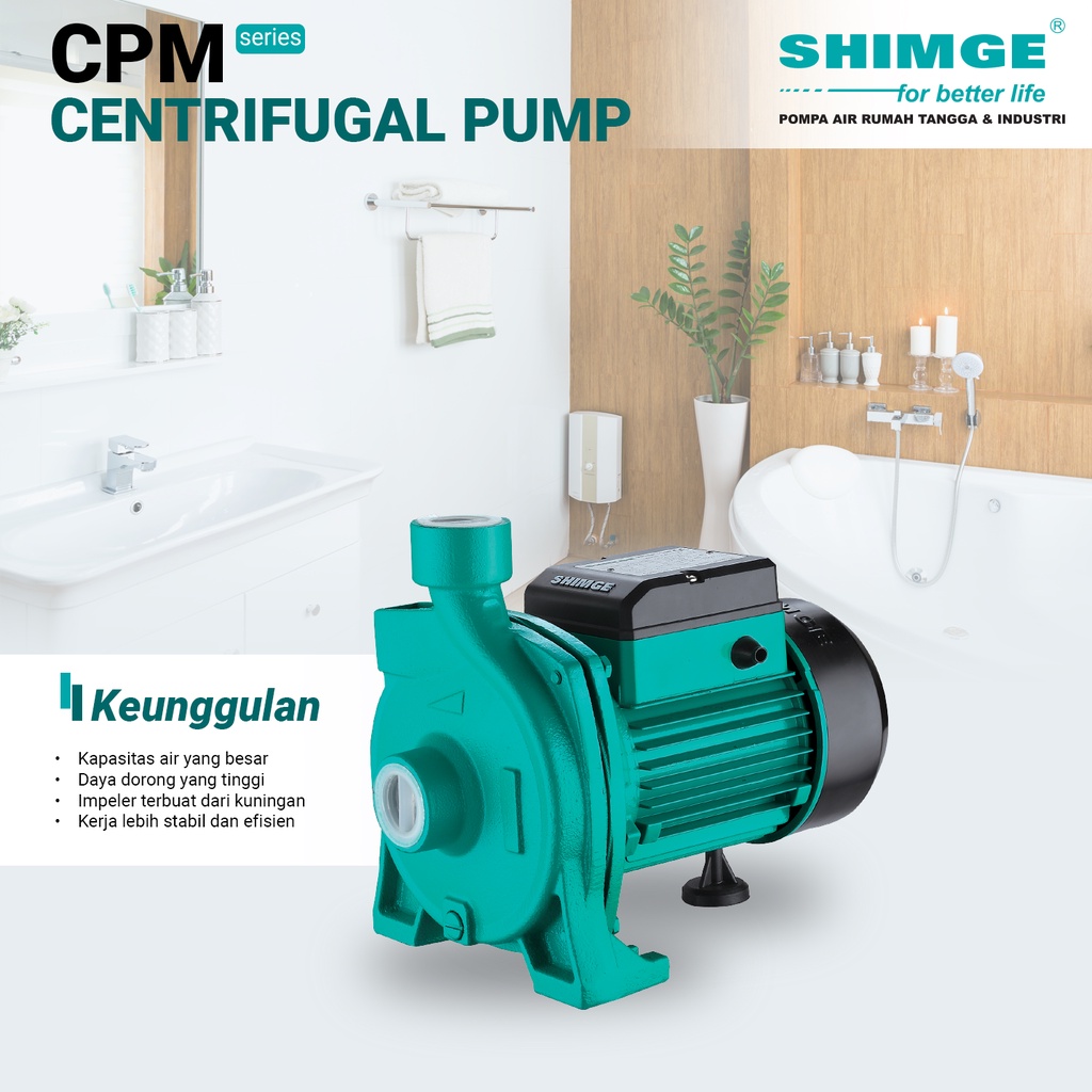 Jual Shimge Pompa Air Centrifugal Pump CPM Series Shopee Indonesia