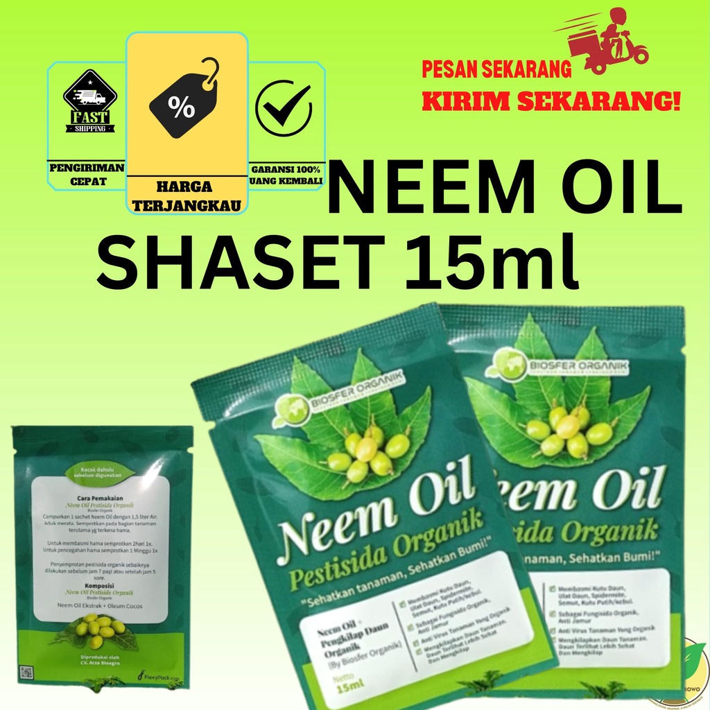 Jual Neem Oil Pestisida Insektisida Organik Biosfer Sachet Ml