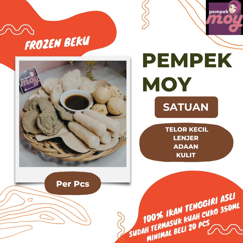 Jual Pempek Ikan Tenggiri Satuan Biji Pempek Moy 100 Ikan Tenggiri