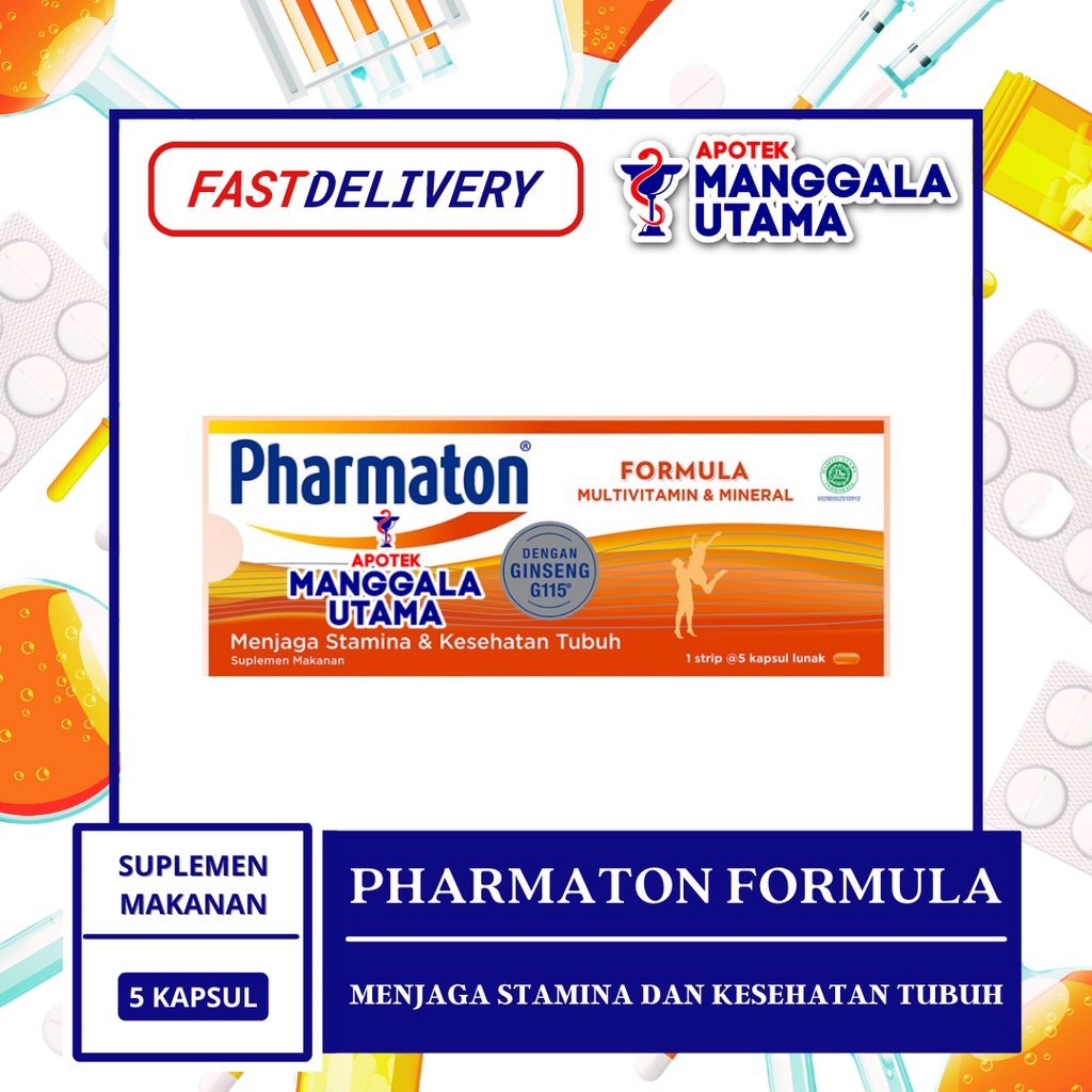 Jual PHARMATON FORMULA PER STRIP ISI 5 TABLET Shopee Indonesia