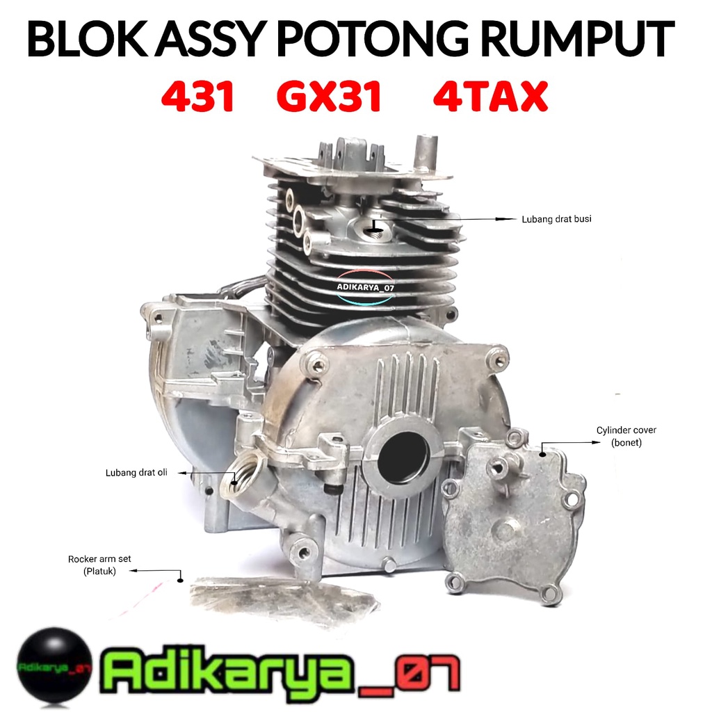 Jual Cylinder Blok Assy Mesin Potong Rumput 4 Tak Gx31 Shopee Indonesia