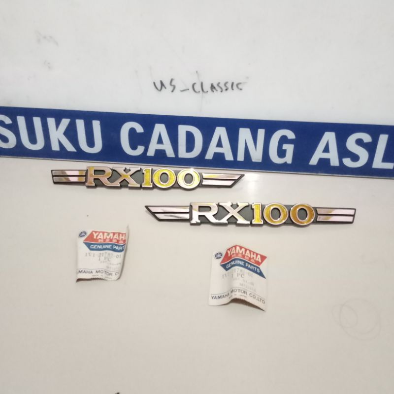 Jual Emblem Box Tutup Aki Accu Samping Yamaha Rx100 Rx 100 Original YGP