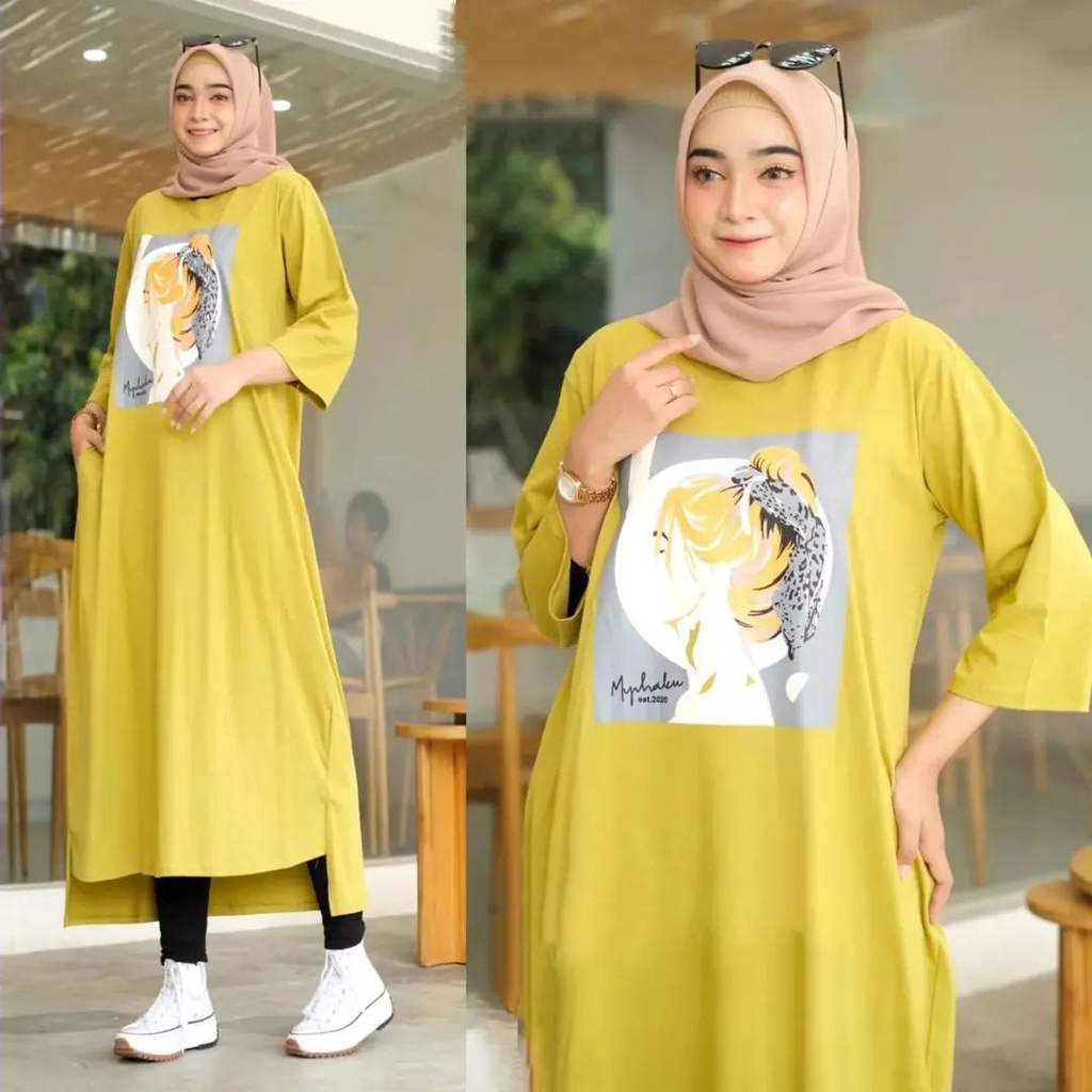 Jual JESSICA MIDI DRESS BP GAMIS KAOS KATUN COMBED 24s UKURAN M L XL