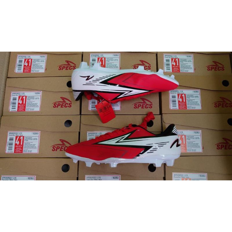 Jual Sepatu Bola Specs Hyperspeed Fg Plasma Red Shopee Indonesia