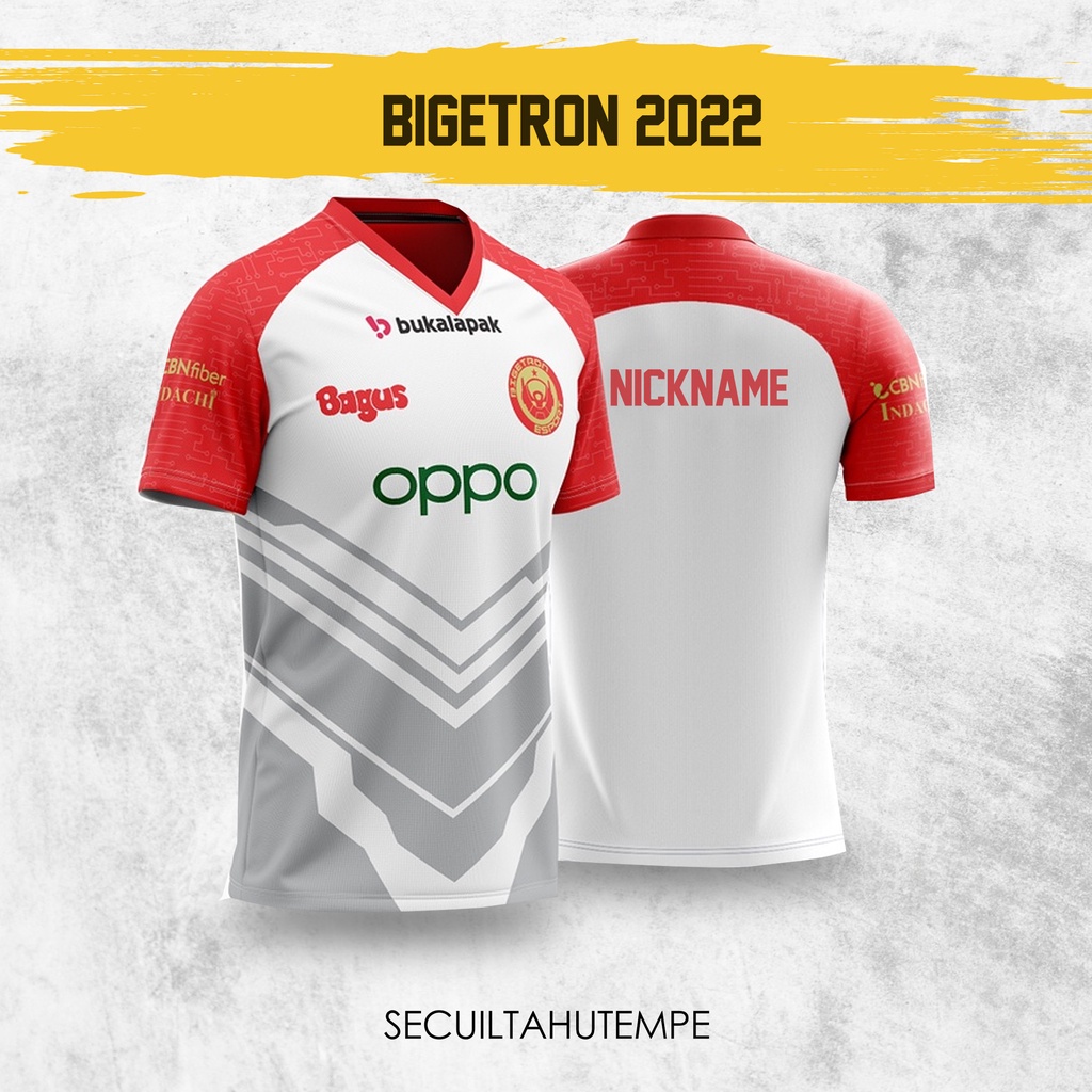 Jual JERSEY KAOS BIGETRON BTR ESPORT HOME TERBARU 2022 SEASON 9 GRATIS