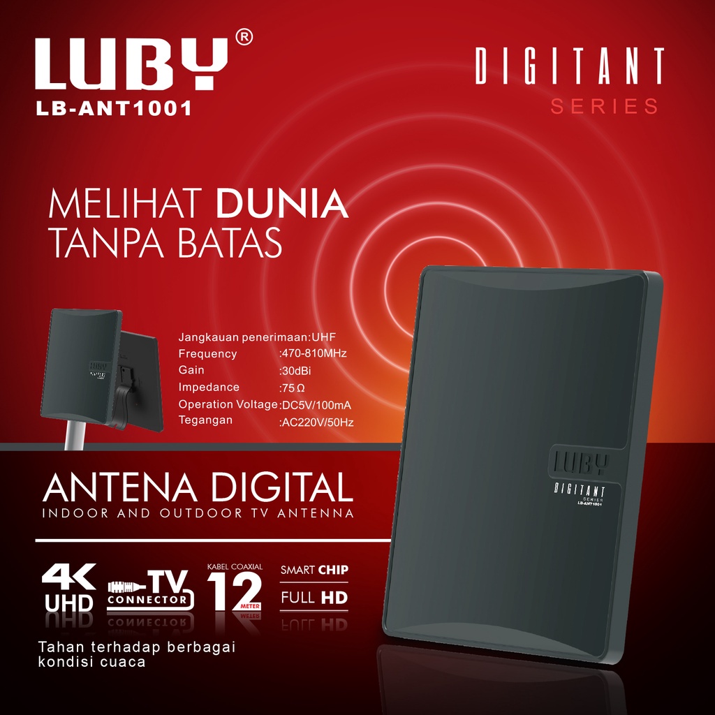 Jual Antena Tv Digital Luar Dalam Luby Indoor Outdoor Analog Lb Ant