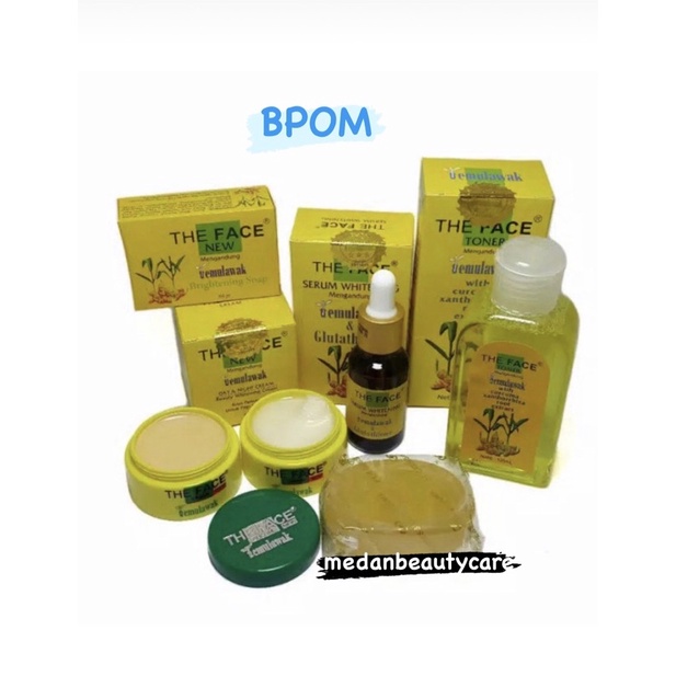 Jual Paket The Face Temulawak Bpom Set Cream Sabun Padat Serum Toner