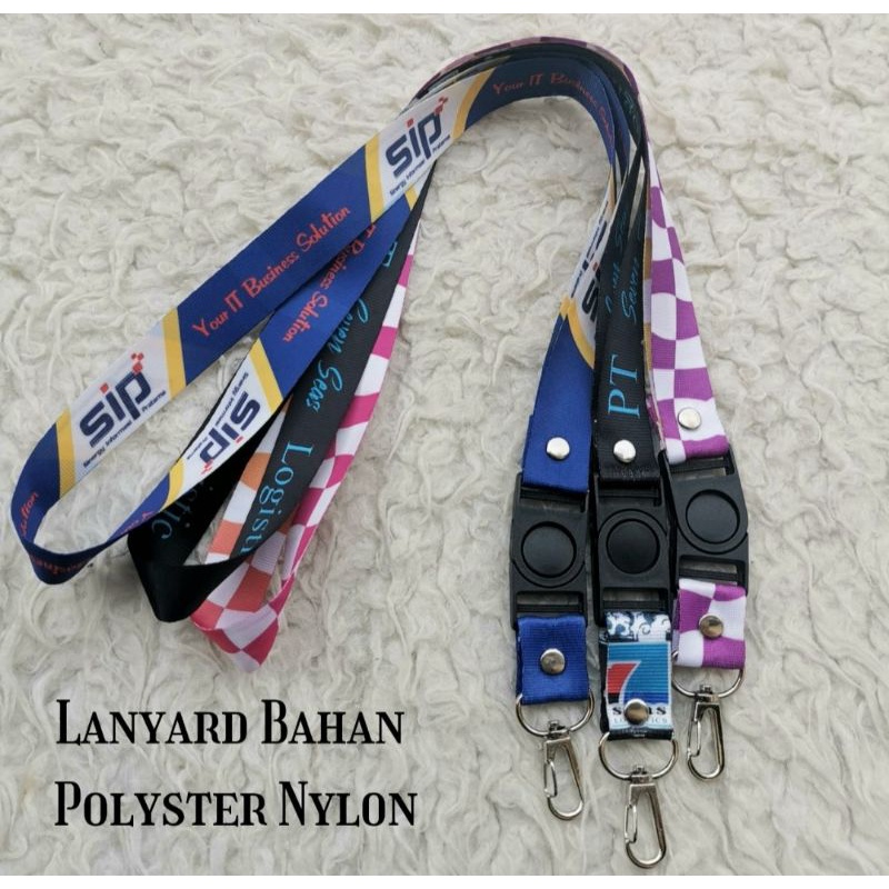 Jual Lanyard Custom Tali Id Card Custom Print Sisi Gantungan