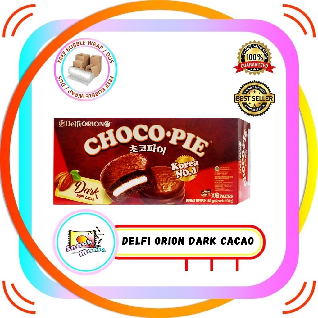 Jual Delfi Orion Choco Pie Chocolate Dark Gr X Gr Kue Coklat