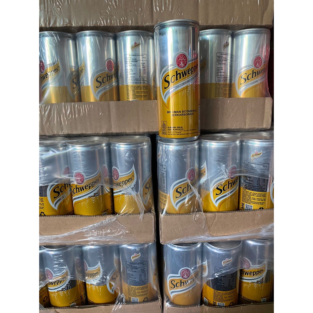 Jual Schweppes Tonic Water 250 Ml 24 Kaleng Shopee Indonesia