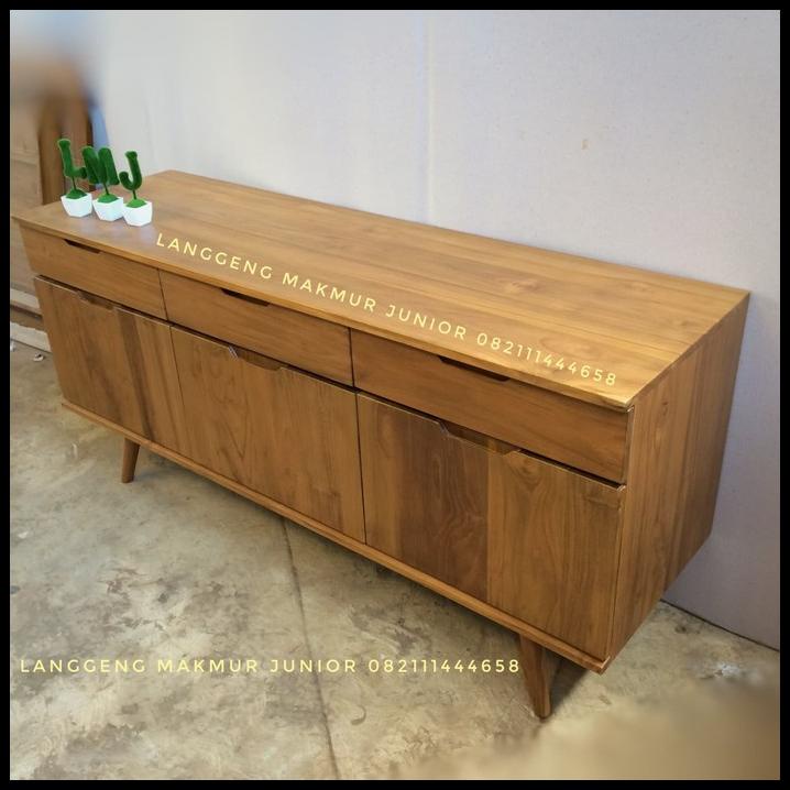 Jual Bufet Credenza Meja Samping Tv Minimalis Retro Scandinavian 180Cm