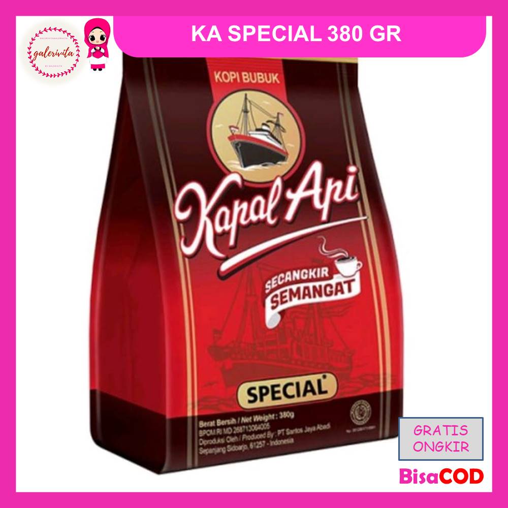 Jual Kapal Api Special Merah Kopi 380 Gram Shopee Indonesia