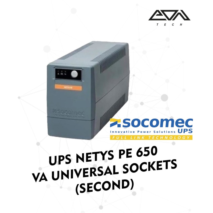 Jual Socomec UPS Netys Pe 650 VA Universal Sockets BEKAS Shopee Indonesia