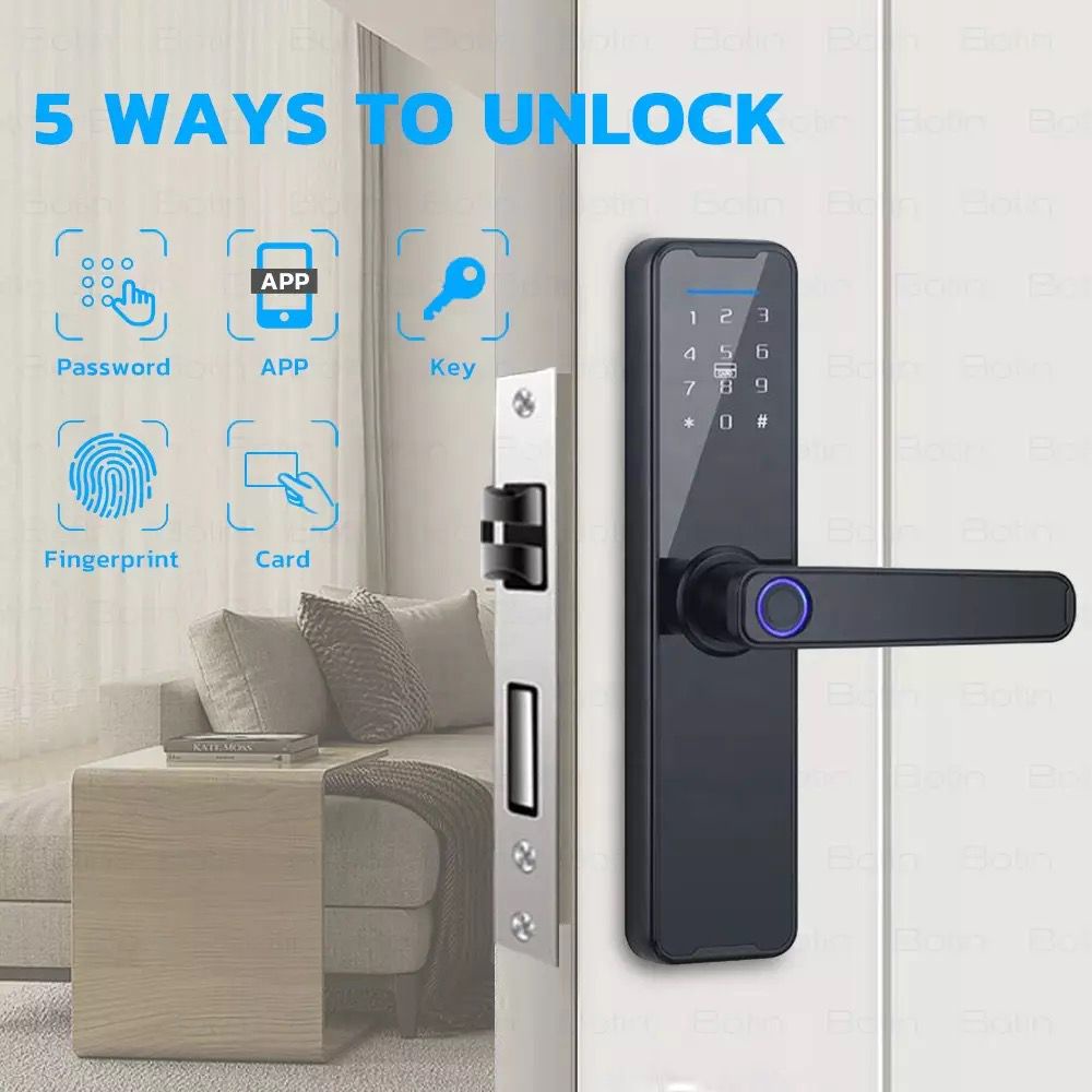 Jual TUYA Smart Door Lock Access WIFI Kunci Pintu Otomatis Shopee