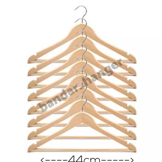 Jual Hanger Kayu Palang Natural Harga Lusin Pcs Shopee Indonesia