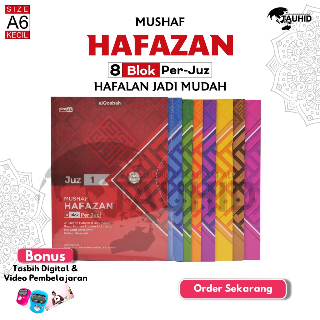 Jual Al Quran Hafazan Per Juz 8 Blok Rasm Utsmani A6 Alquran Hafalan