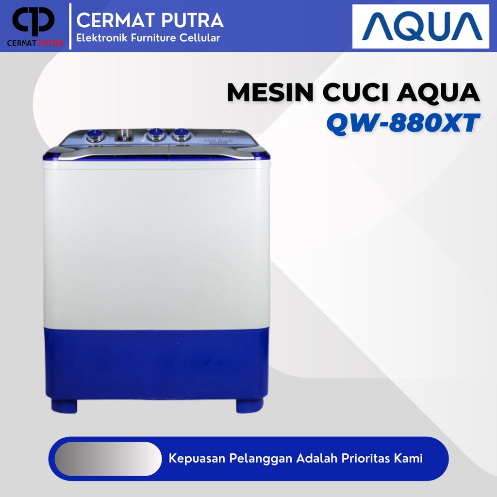 Jual MESIN CUCI AQUA 2 TABUNG QW 880XT 8KG Shopee Indonesia