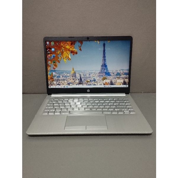 Jual HP 14s Dk0073AU Silver AMD A4 9125 RAM 4GB HDD 1TB 256GB SSD