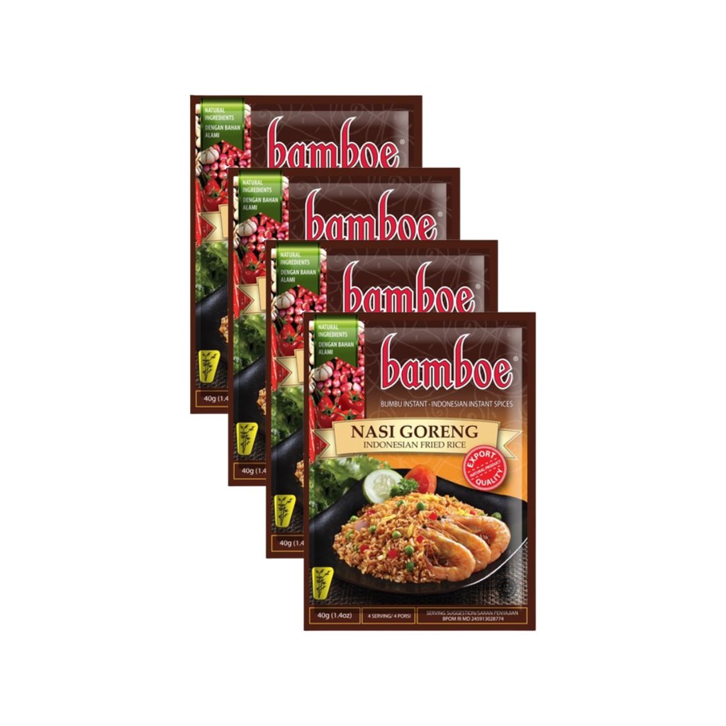 Jual Bamboe Bumbu Nasi Goreng 4 X 40 Gr Shopee Indonesia