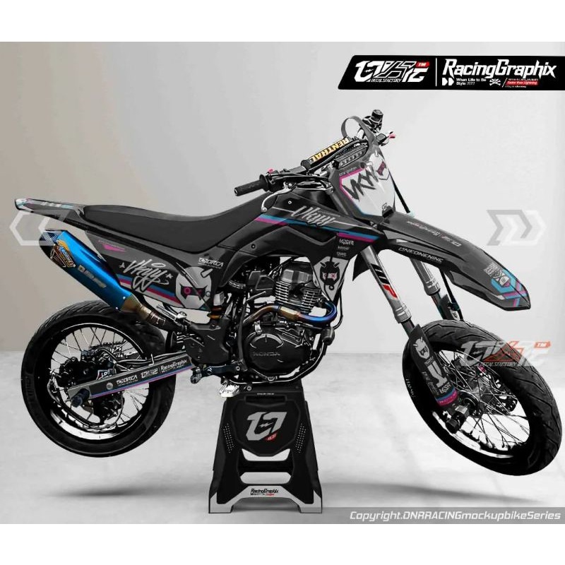 Jual Decal CRF 150 KLX BF Dtracker KX 250 Gordon WR 155 Custom