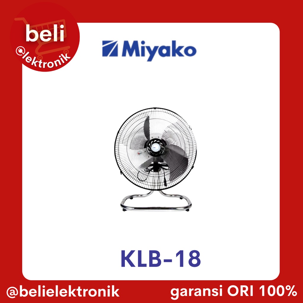 Jual MIYAKO Kipas Angin Meja Desk Fan Besi Tornado 18 Inch KLB 18