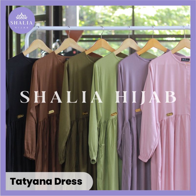 Jual Tatyana Midi Dress Gamis Midi Rayon Twill Premium Gamis Busui