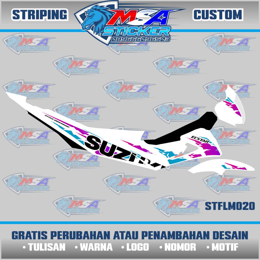 Jual Striping Custom Suka Suka Satria Fu Facelift Sticker Variasi