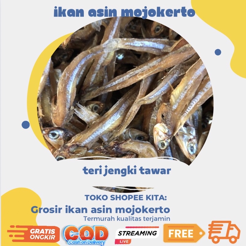 Jual Ikan Teri Jengki Tawar 250gr Murah Kualitas Terbaik Shopee