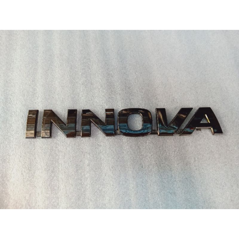 Jual Emblem Logo Tulisan Innova Original Blackchrome Shopee Indonesia