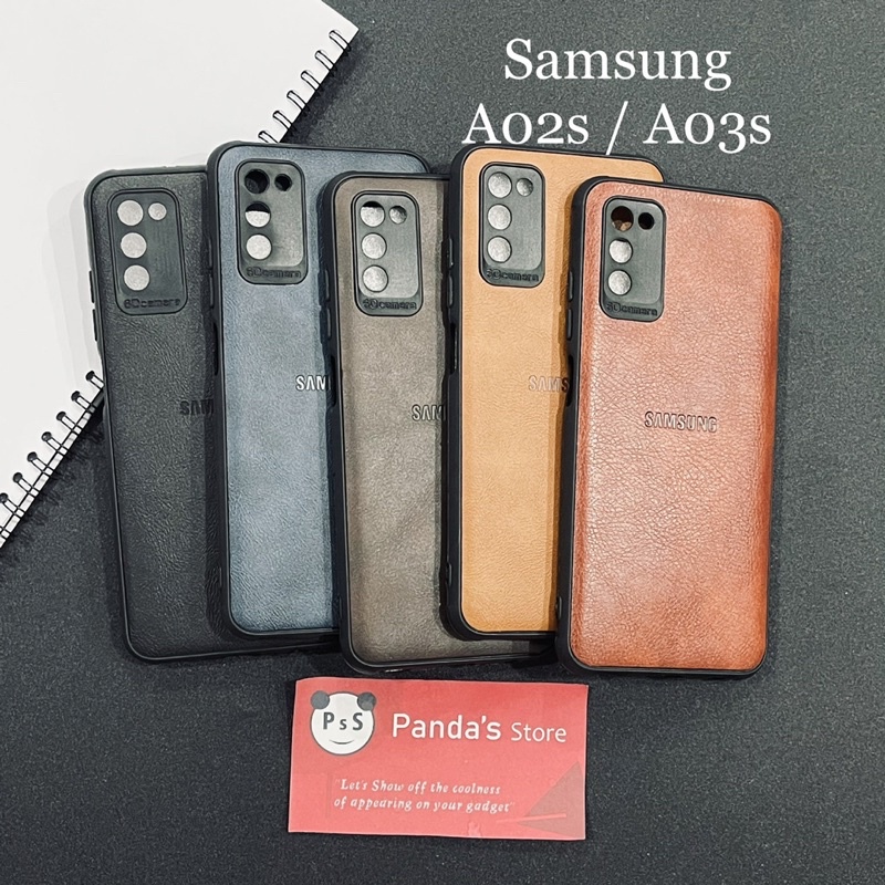 Jual Leather Case Samsung A03s A02s Softcase Kulit Elegan Casing Slim