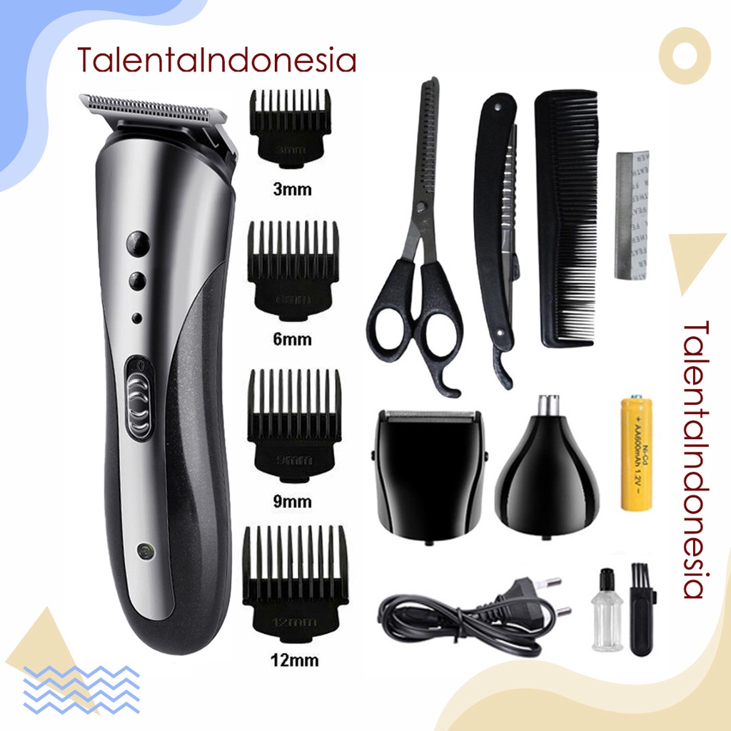 Jual Alat Cukur Rambut Km Rechargeable In Hair Trimmer Shaver