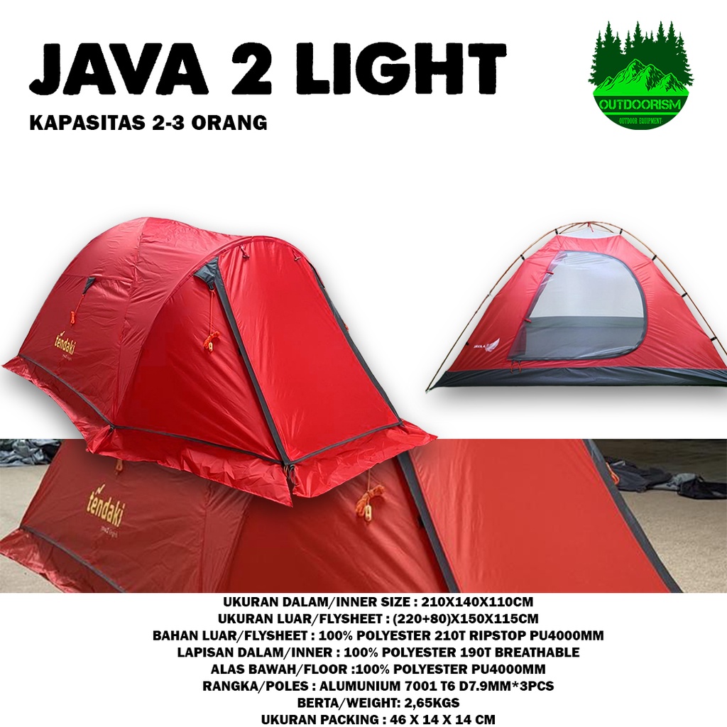 Jual Tenda Java Light Tendaki Java Light Frame Alloy Tenda