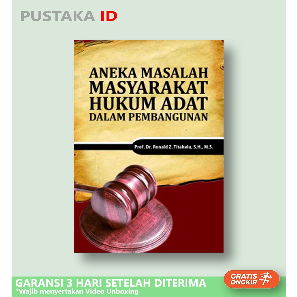 Jual Buku Aneka Masalah Masyarakat Hukum Adat Dalam Pembangunan