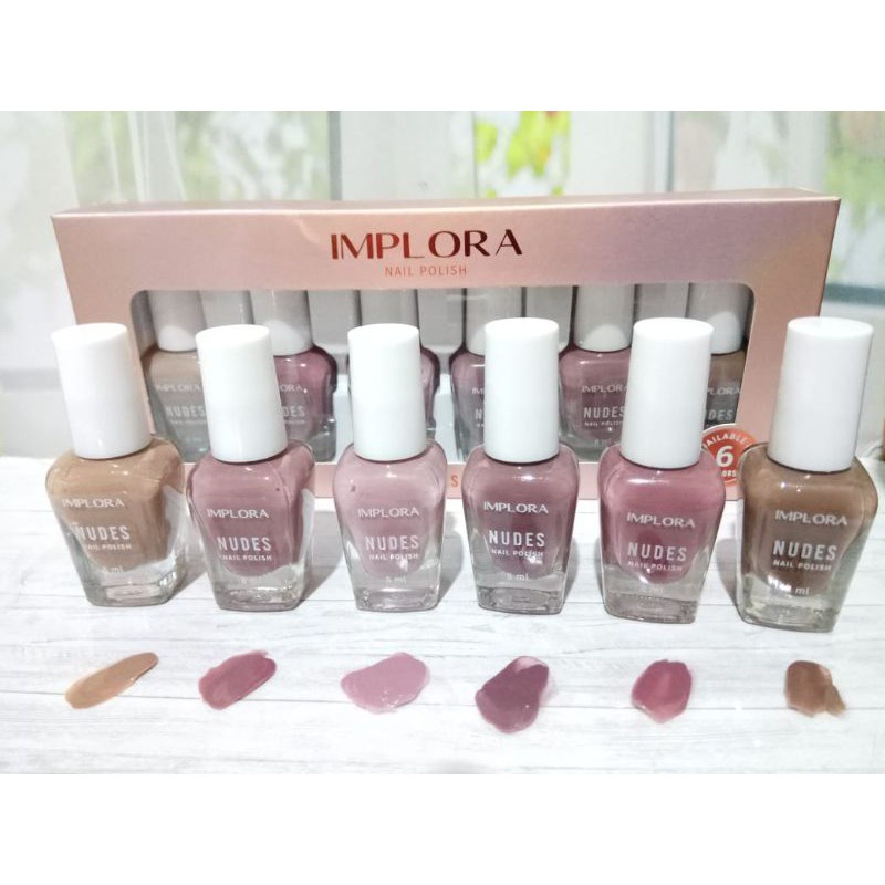 Jual Nail Polish Nudes Kutek Warna Nude Implora Shopee Indonesia