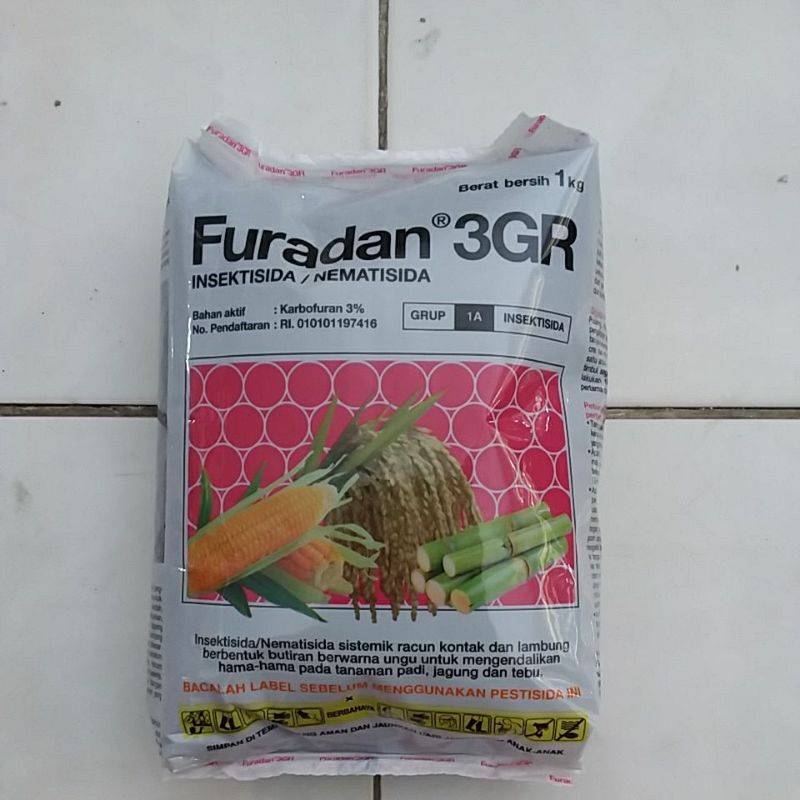 Jual Insektisida Nematisida FURADAN 3GR KEMASAN PABRIK 1 KG Obat