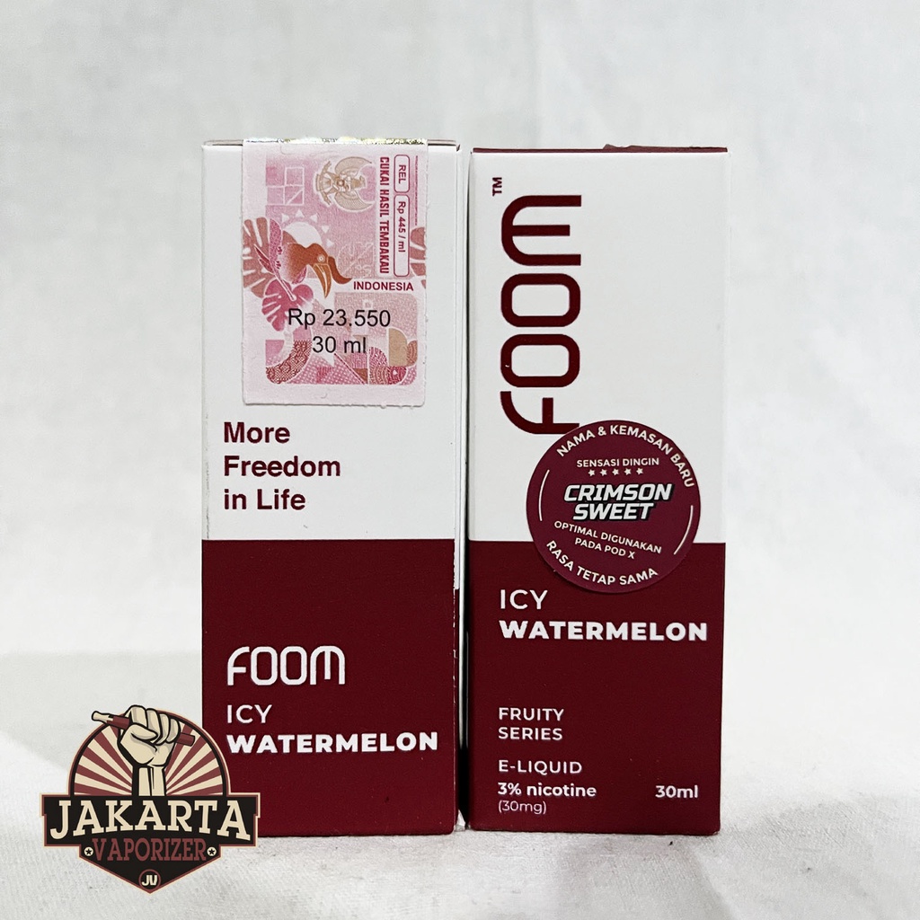 Jual SALT FOOM CRIMSON SWEET WATERMELON 30ML 30MG SALTNIC BY FOOM LAB