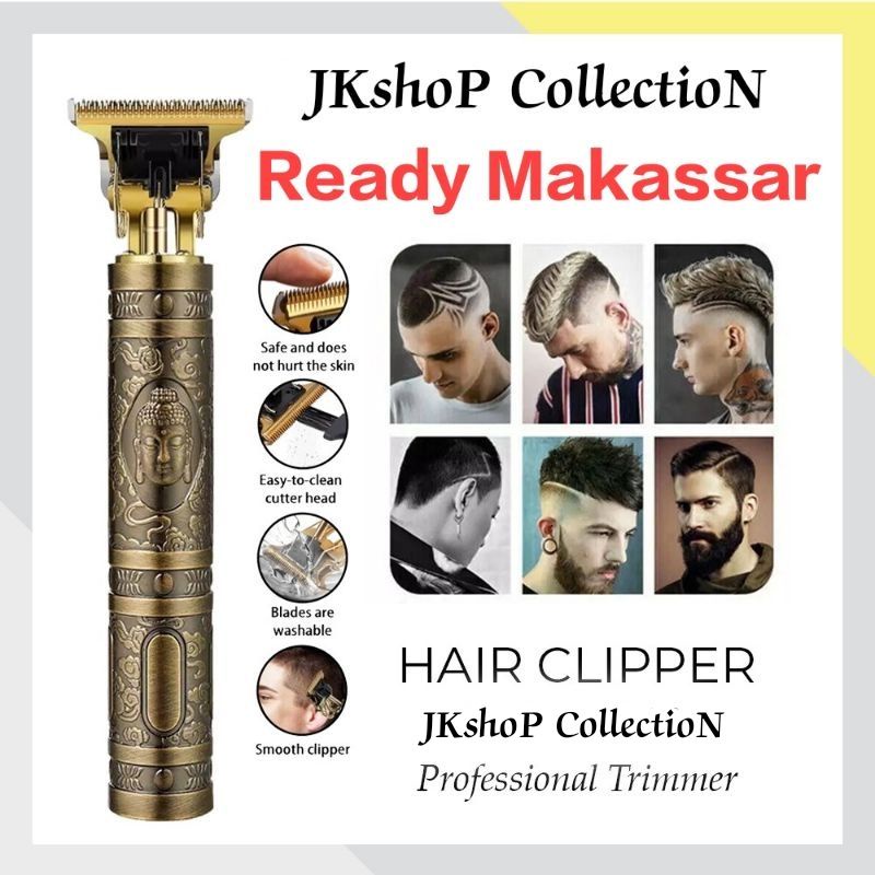 Jual Alat Cukur Rambut Jenggot Kumis Rechargeable Hair Clipper