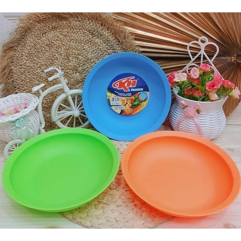 Jual Piring Makan Plastik Frosca 22 Cm KH Piring Kuah Besar Cekung