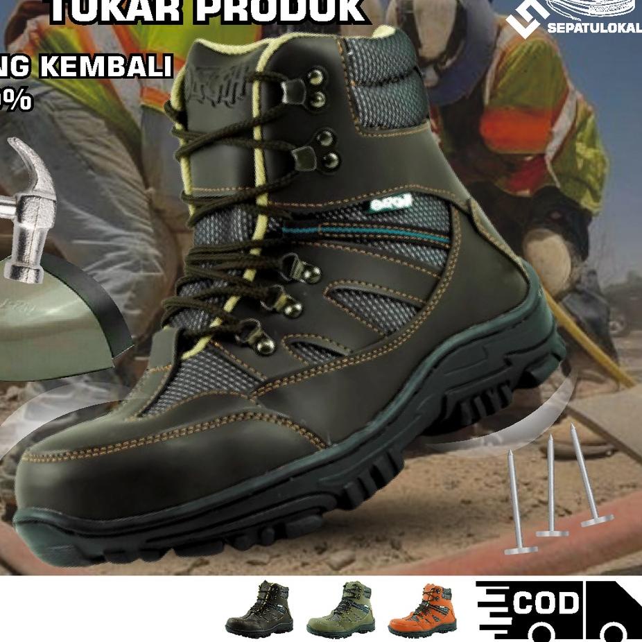 Jual Great Sales Sepatu Pria Safty Boots Riding Spatu Kerja Proyek