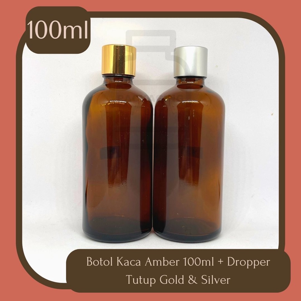 Jual Botol Kaca Amber Coklat Ml Botol Essential Oil Ml Tutup