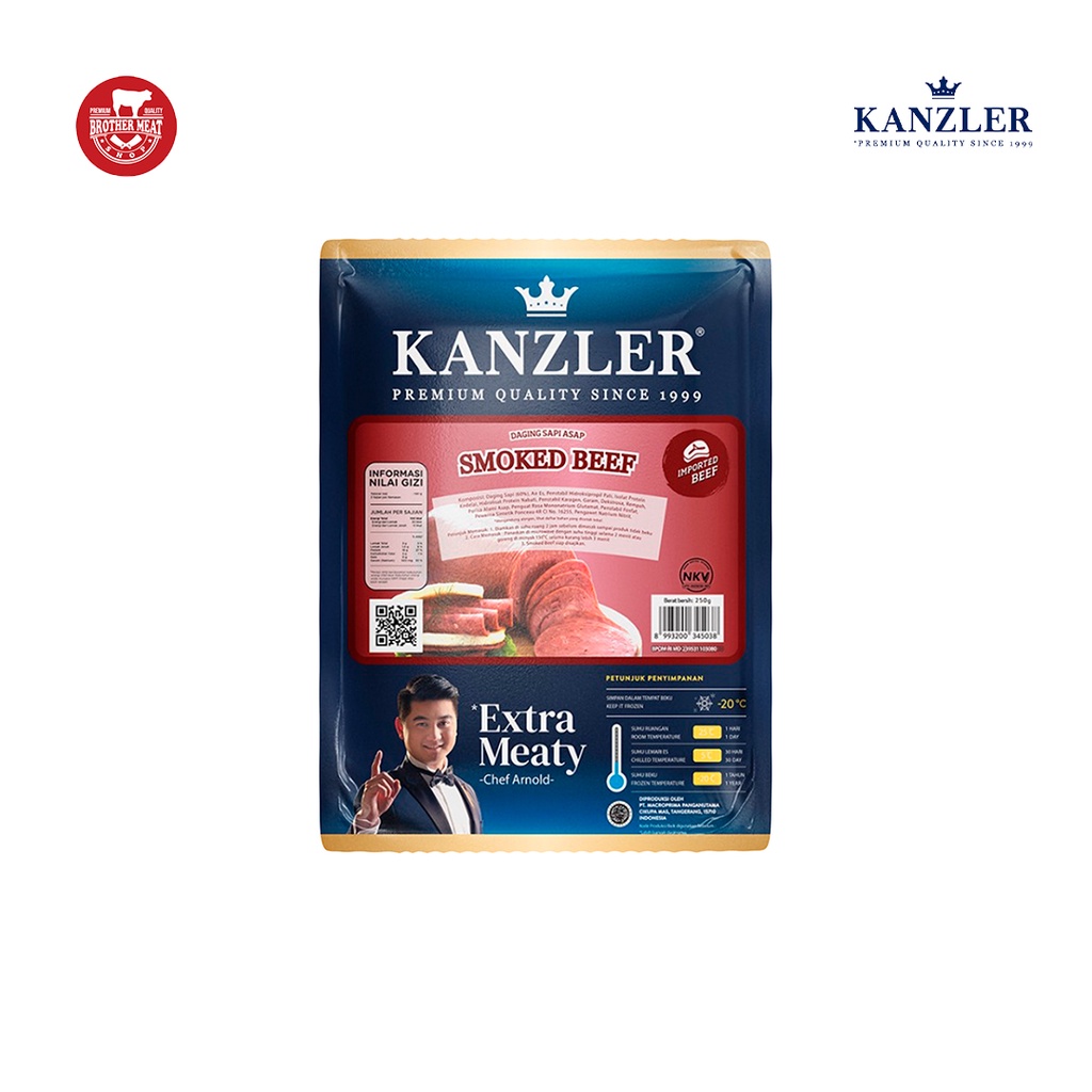 Jual Kanzler Smoked Beef Gr Daging Sapi Asap Shopee Indonesia