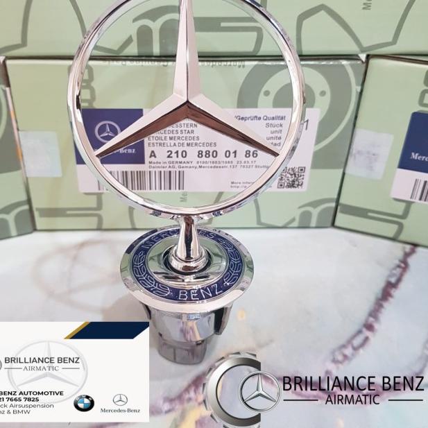 Jual Logo Bintang Kap Mesin Mercedes Benz Original Emblem Hood Star