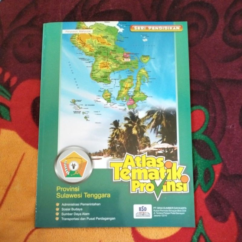 Jual Buku Original Peta Atlas Tematik Provinsi Sulawesi Tenggara