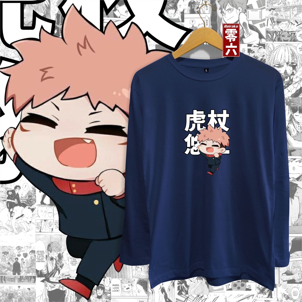 Jual Kaos Anime Yuji Itadori Jujutsu Kaisen Kaos Jepang Kaos Wibu Kaos